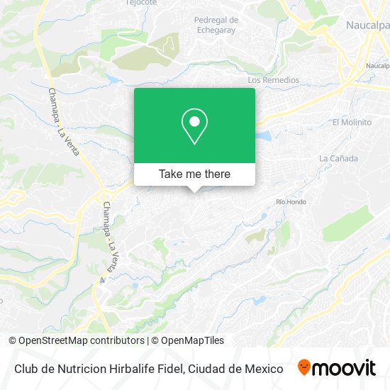 Mapa de Club de Nutricion Hirbalife Fidel