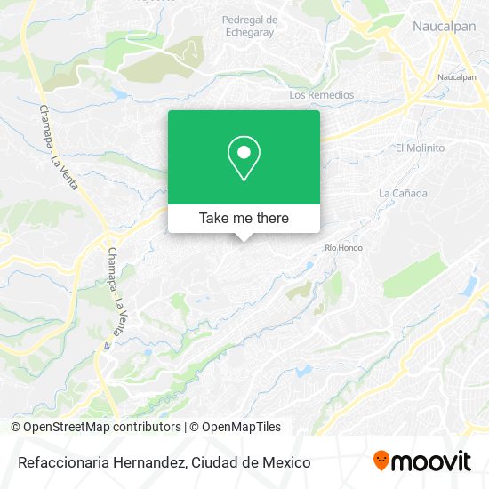 Refaccionaria Hernandez map