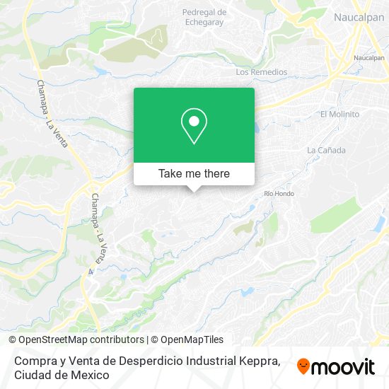 Compra y Venta de Desperdicio Industrial Keppra map