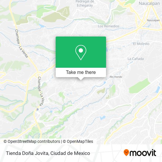 Mapa de Tienda Doña Jovita