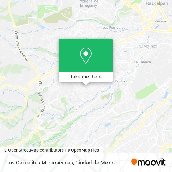 Las Cazuelitas Michoacanas map