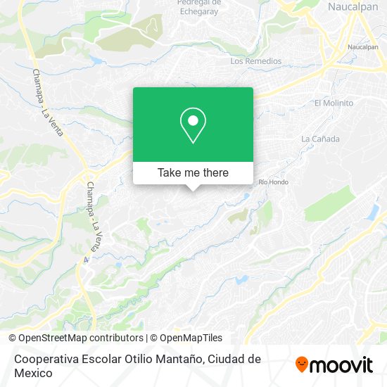 Cooperativa Escolar Otilio Mantaño map