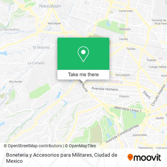 Boneteria y Accesorios para Militares map