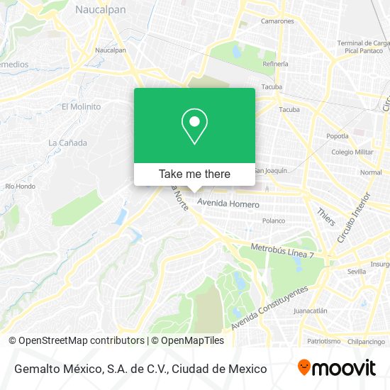 Gemalto México, S.A. de C.V. map