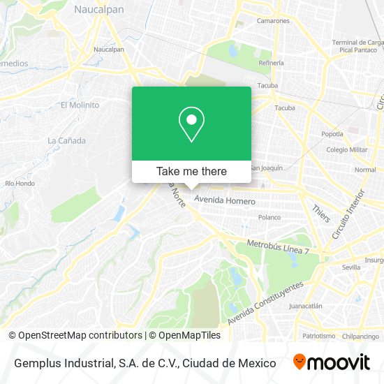 Gemplus Industrial, S.A. de C.V. map