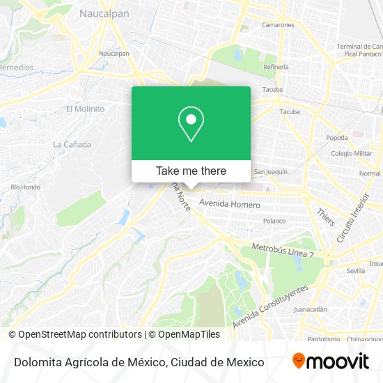 Dolomita Agrícola de México map