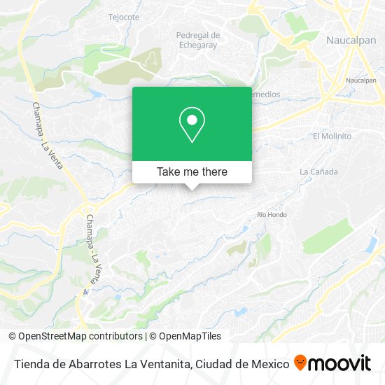 Mapa de Tienda de Abarrotes La Ventanita