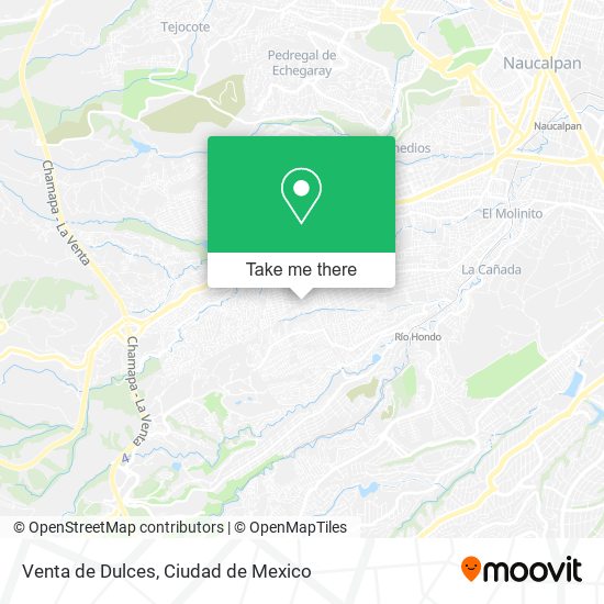 Venta de Dulces map