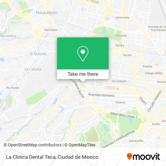 La Clinica Dental Teca map