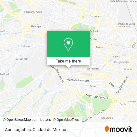 Auri Logistics map