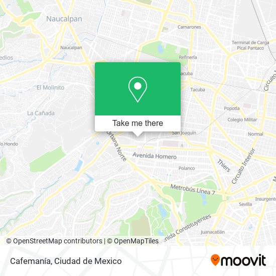 Mapa de Cafemanía