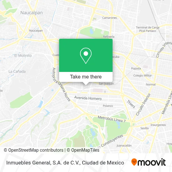Inmuebles General, S.A. de C.V. map
