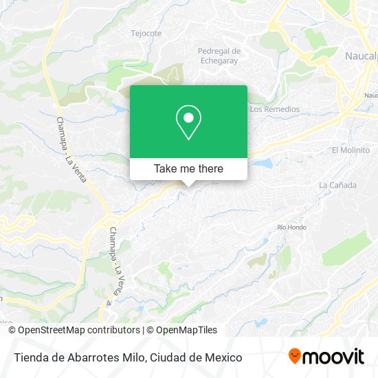 Mapa de Tienda de Abarrotes Milo