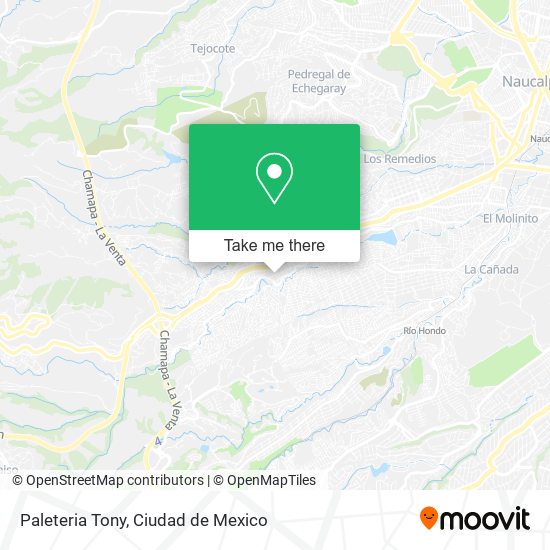 Paleteria Tony map