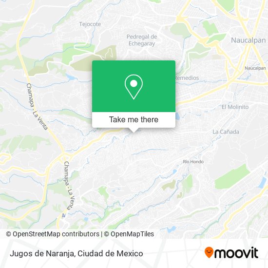 Jugos de Naranja map