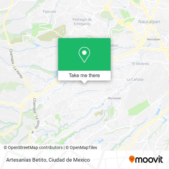 Artesanias Betito map