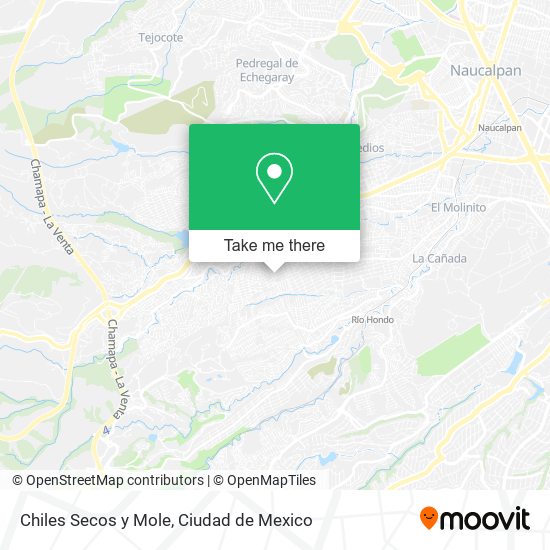 Chiles Secos y Mole map