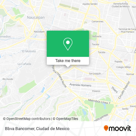 Bbva Bancomer map