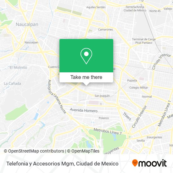 Telefonia y Accesorios Mgm map