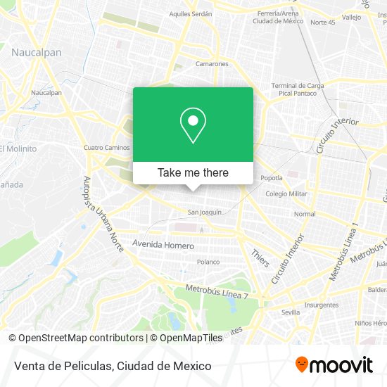 Venta de Peliculas map