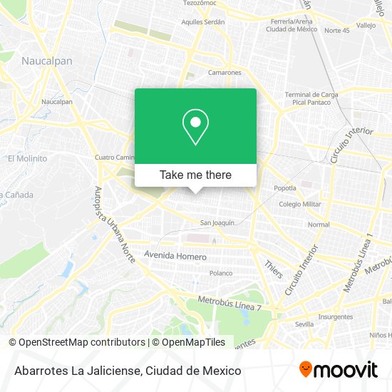 Abarrotes La Jaliciense map