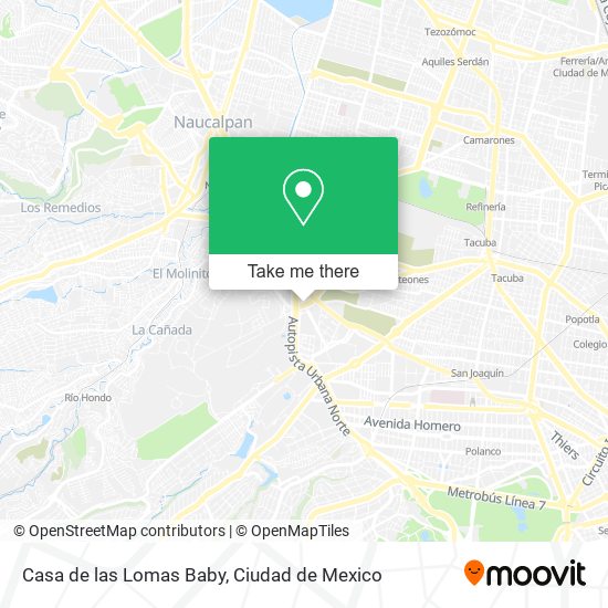 Casa de las Lomas Baby map