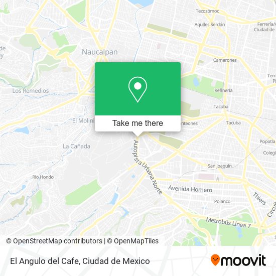 El Angulo del Cafe map