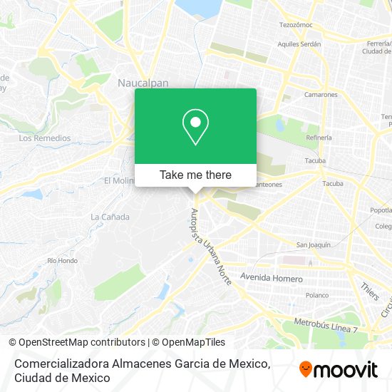 Comercializadora Almacenes Garcia de Mexico map