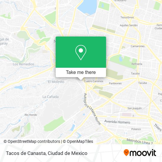 Tacos de Canasta map