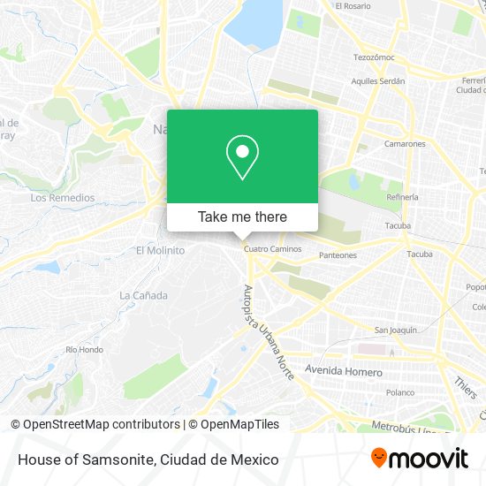 House of Samsonite map