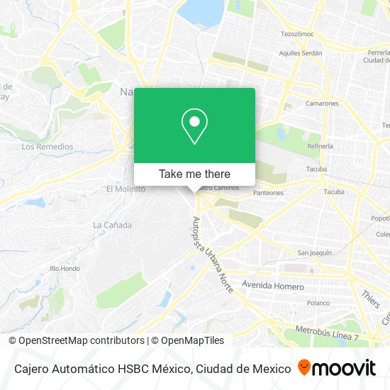 Mapa de Cajero Automático HSBC México