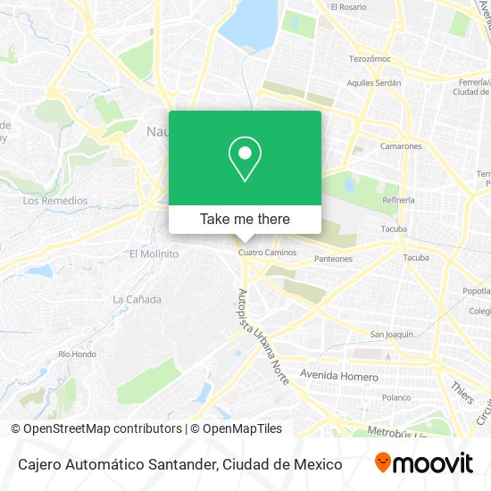 Cajero Automático Santander map