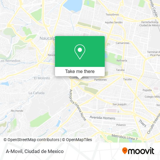 A-Movil map