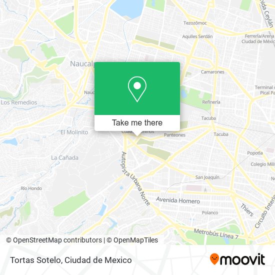 Mapa de Tortas Sotelo