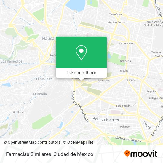 Mapa de Farmacias Similares