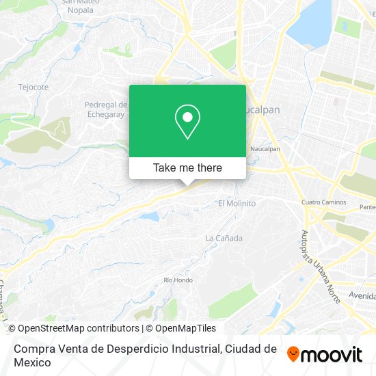 Mapa de Compra Venta de Desperdicio Industrial