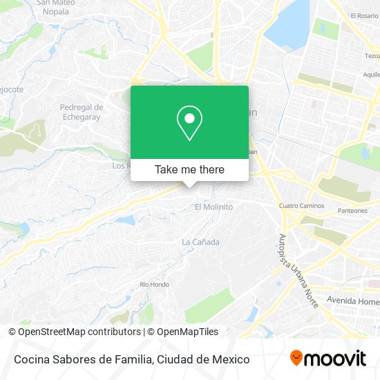 Cocina Sabores de Familia map