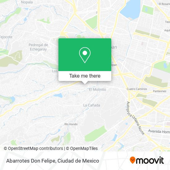 Abarrotes Don Felipe map