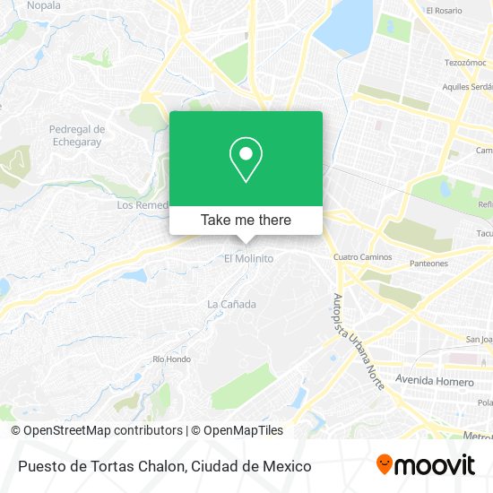 Mapa de Puesto de Tortas Chalon