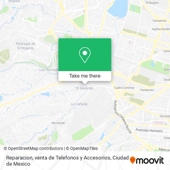 Mapa de Reparacion, venta de Telefonos y Accesorios