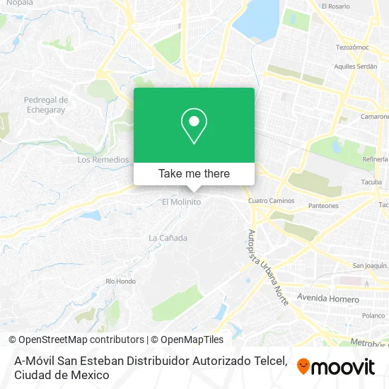 A-Móvil San Esteban Distribuidor Autorizado Telcel map