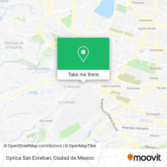 Optica San Esteban map