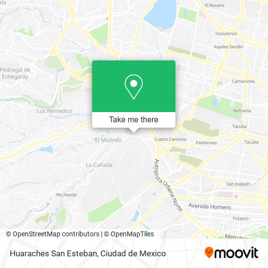 Huaraches San Esteban map
