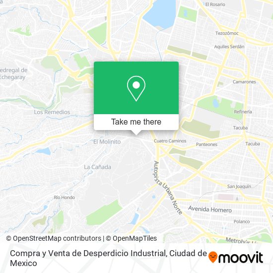 Mapa de Compra y Venta de Desperdicio Industrial