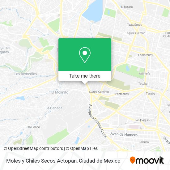 Moles y Chiles Secos Actopan map