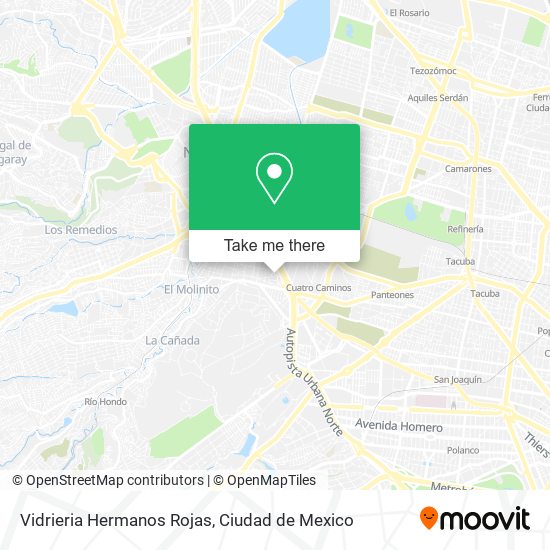 Vidrieria Hermanos Rojas map