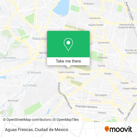 Aguas Frescas map