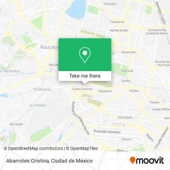 Abarrotes Cristina map