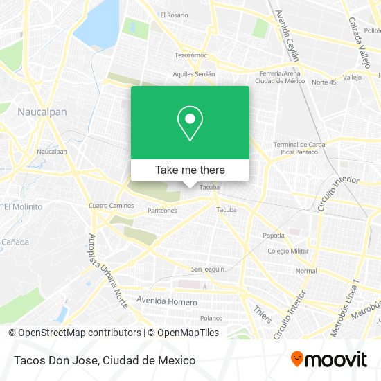 Tacos Don Jose map