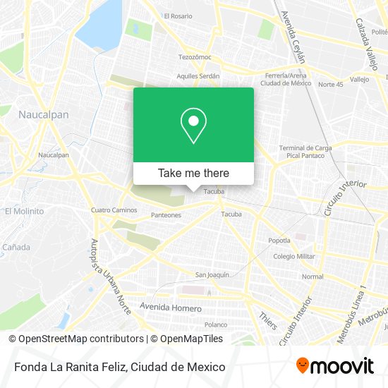 Fonda La Ranita Feliz map